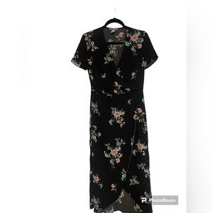 H&M Black floral dress